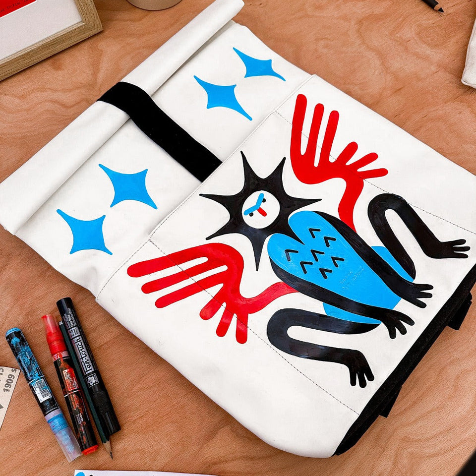 Painting the Hajo Backpack with Margherita Caspani