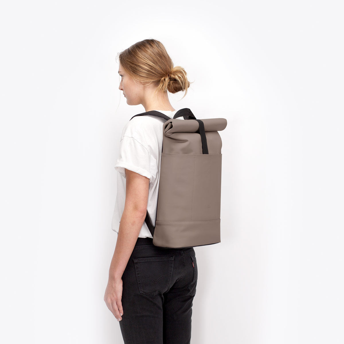 Hajo Roll-Top Backpack - Dark Sand / Medium