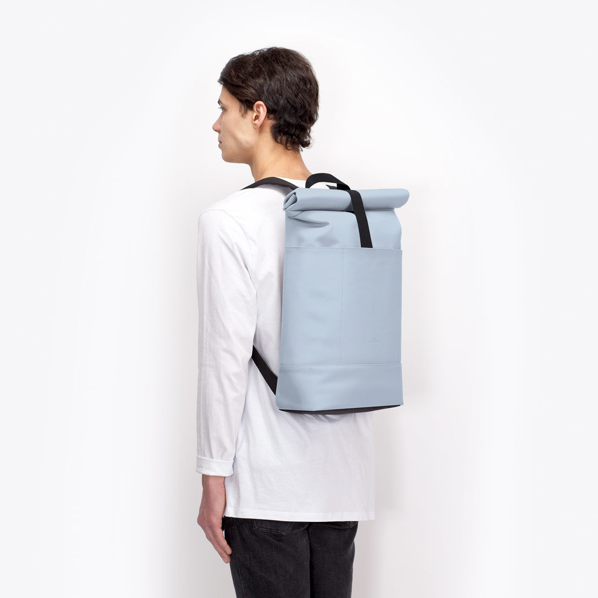 Hajo Roll-Top Backpack - Fog Blue / Medium