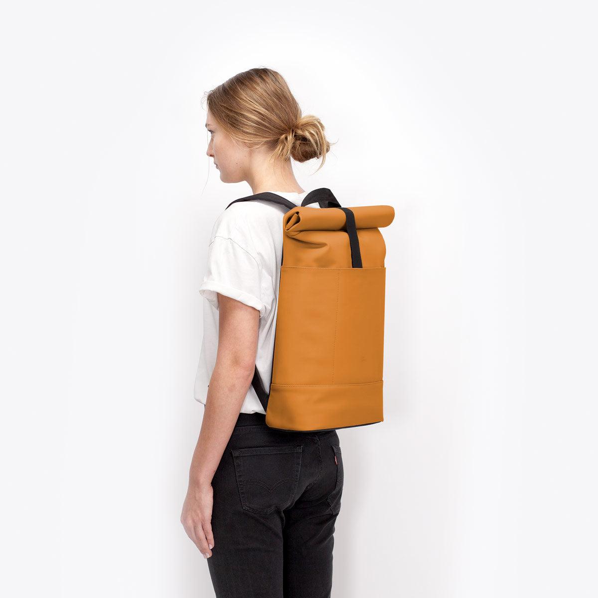 Hajo Roll-Top Backpack - Honey Mustard / Medium
