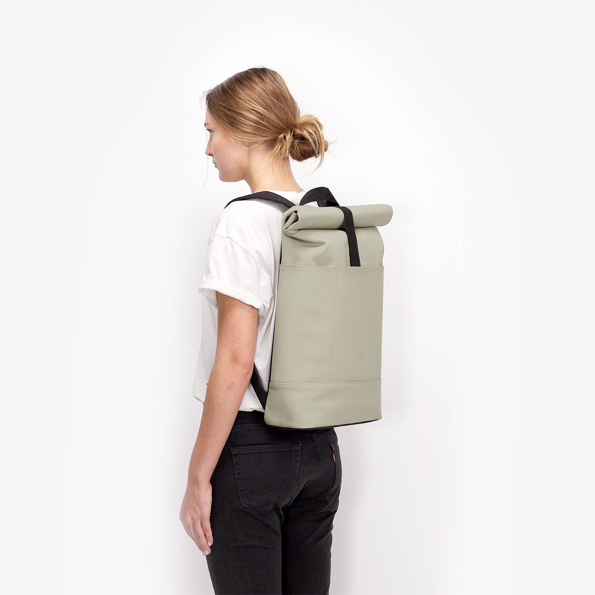 Hajo Roll-Top Backpack - Pastel Green / Medium