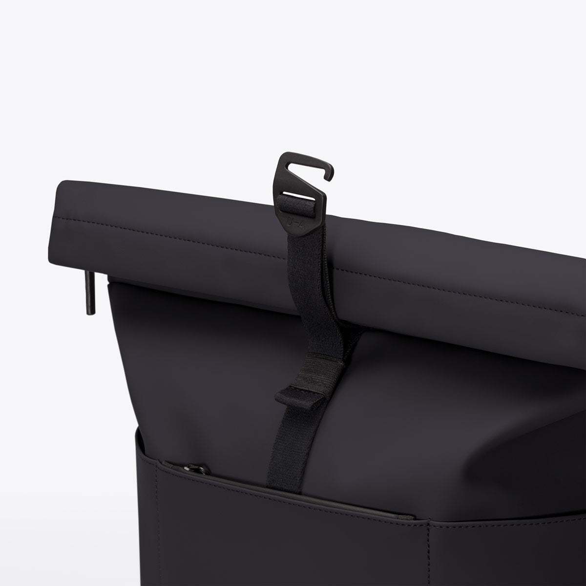 Hajo Roll-Top Pannier Backpack - Black / Medium