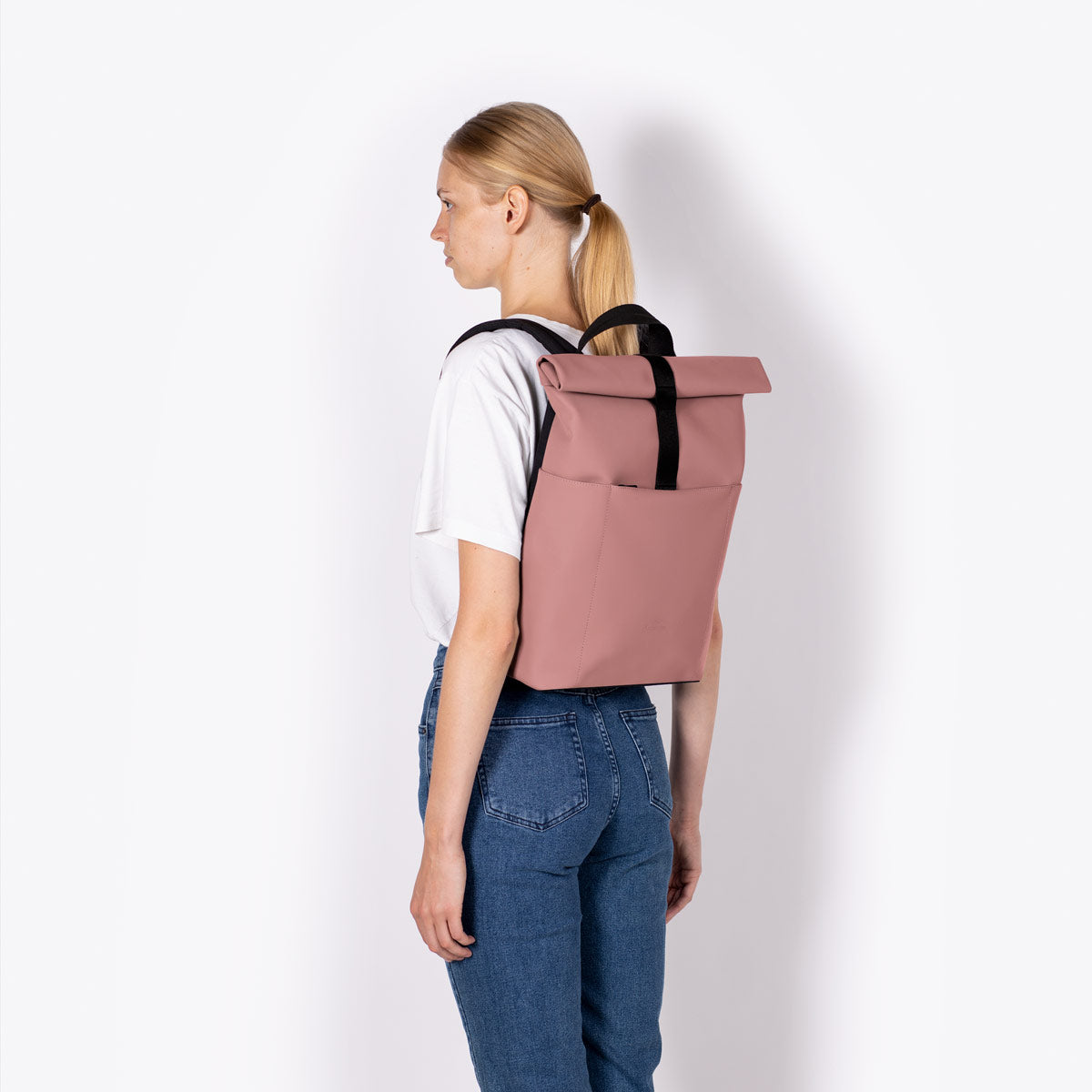 Hajo Roll-Top Backpack - Dark Rose / Mini