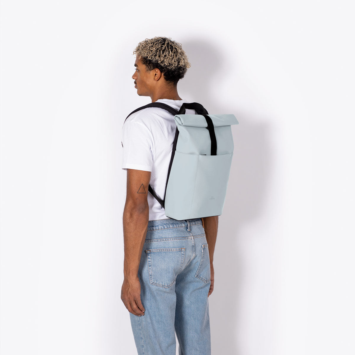 Hajo Roll-Top Backpack - Dusty Blue / Mini