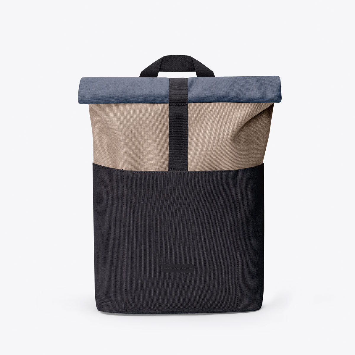 Hajo Roll-Top Backpack - Dark Sand - Black / Mini