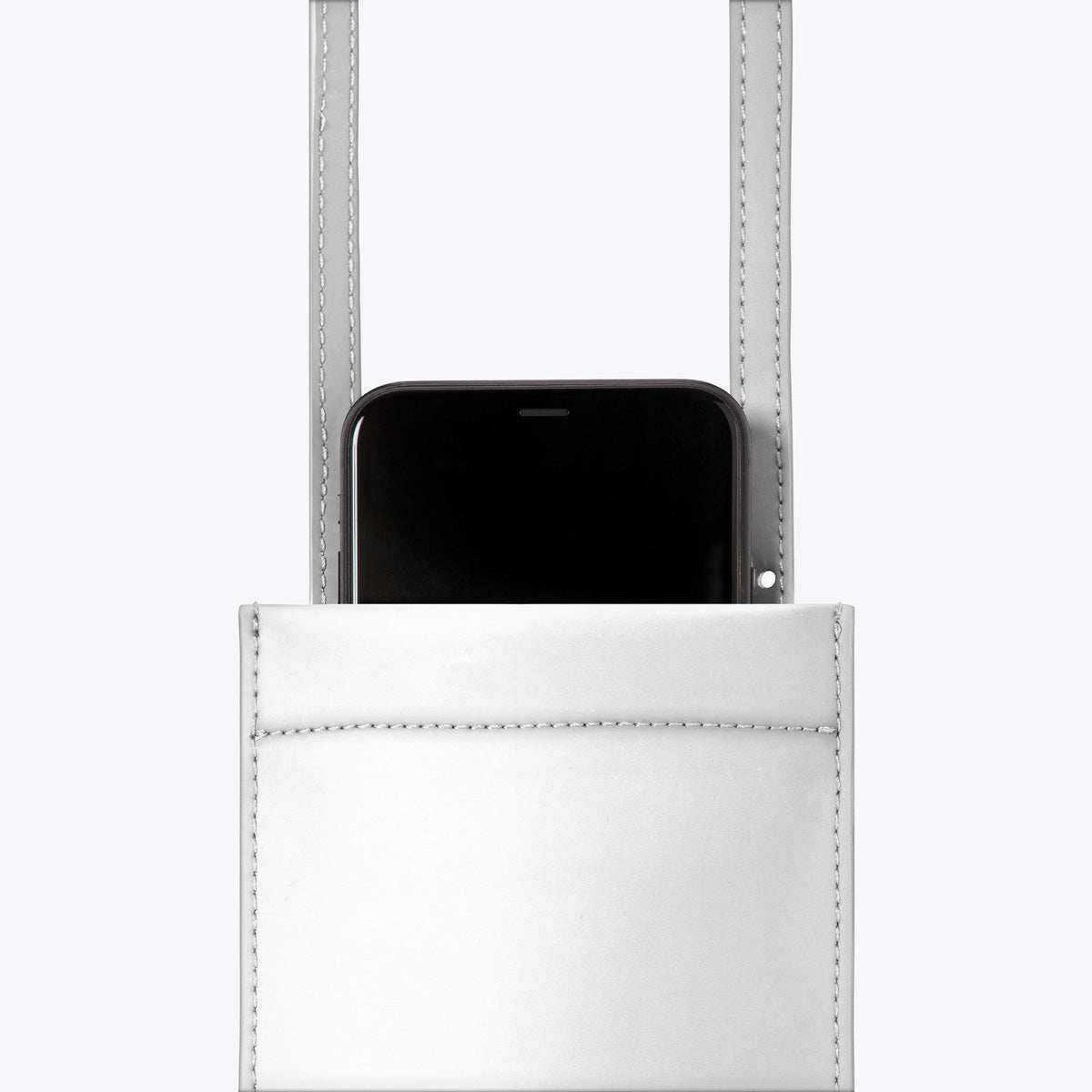 Hugo Crossbody Bag - Silver Metallic