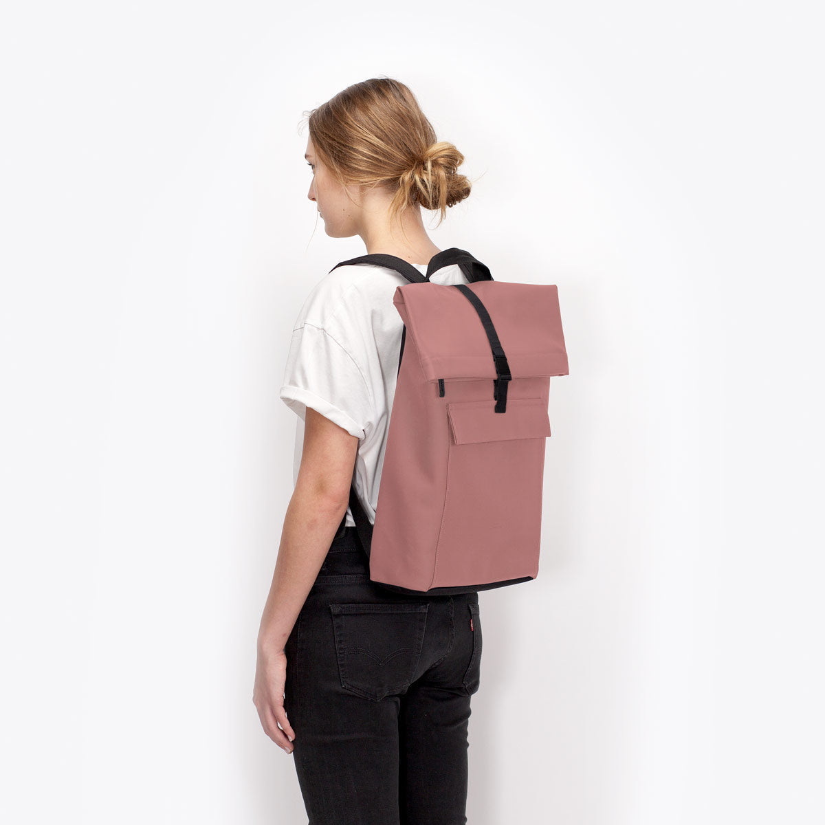 Jannik Roll-Top Backpack - Dark Rose / Medium