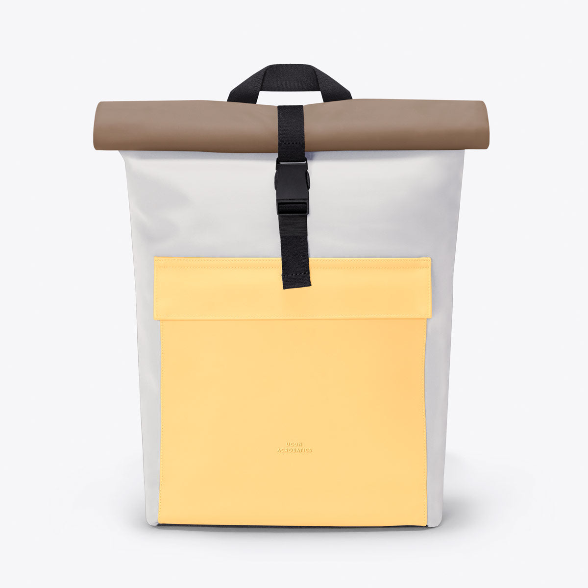 Jannik Roll-Top Backpack - Glacier Grey - Lemon / Medium