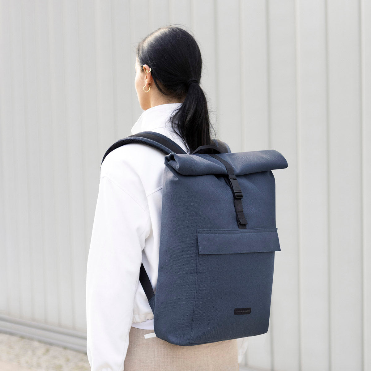 Jannik Roll-Top Backpack - Dark Navy / Medium