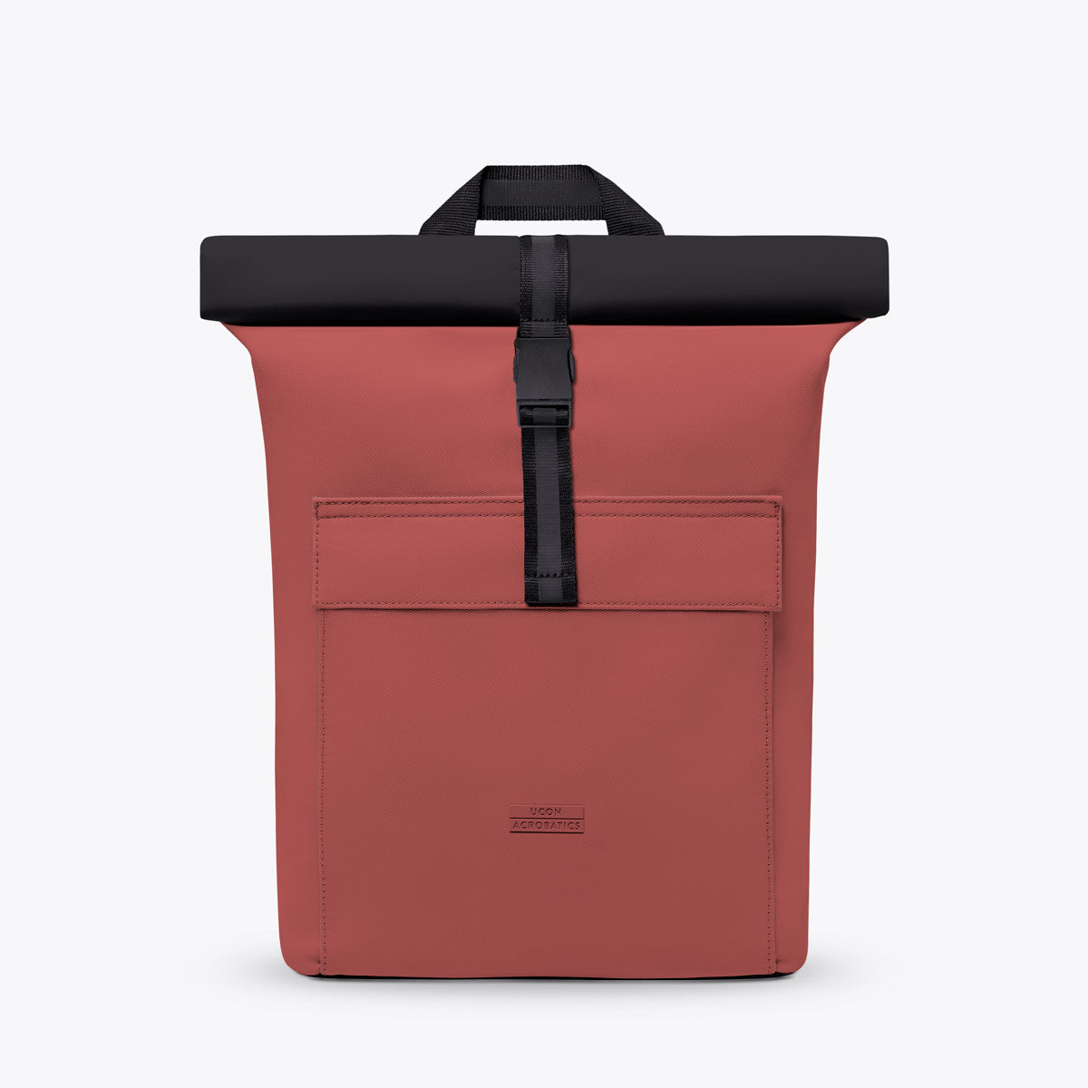 Jannik Roll-Top Backpack - Hibiscus - Black / Mini