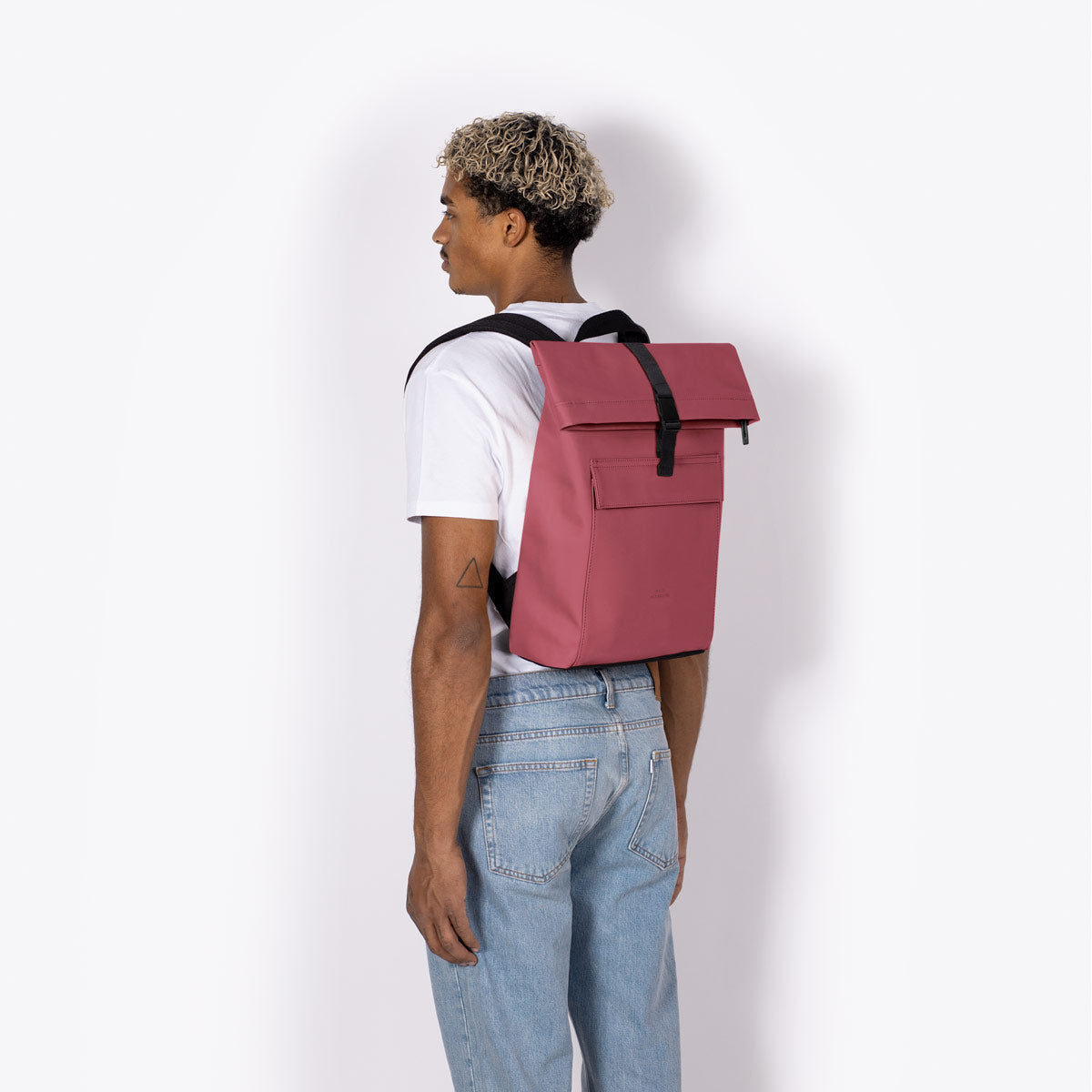 Jannik Roll-Top Backpack - Burgundy / Mini