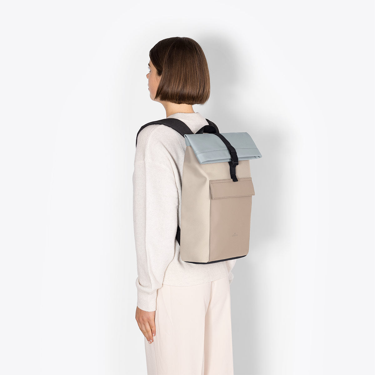 Jannik Roll-Top Backpack - Light Sand - Sand / Mini