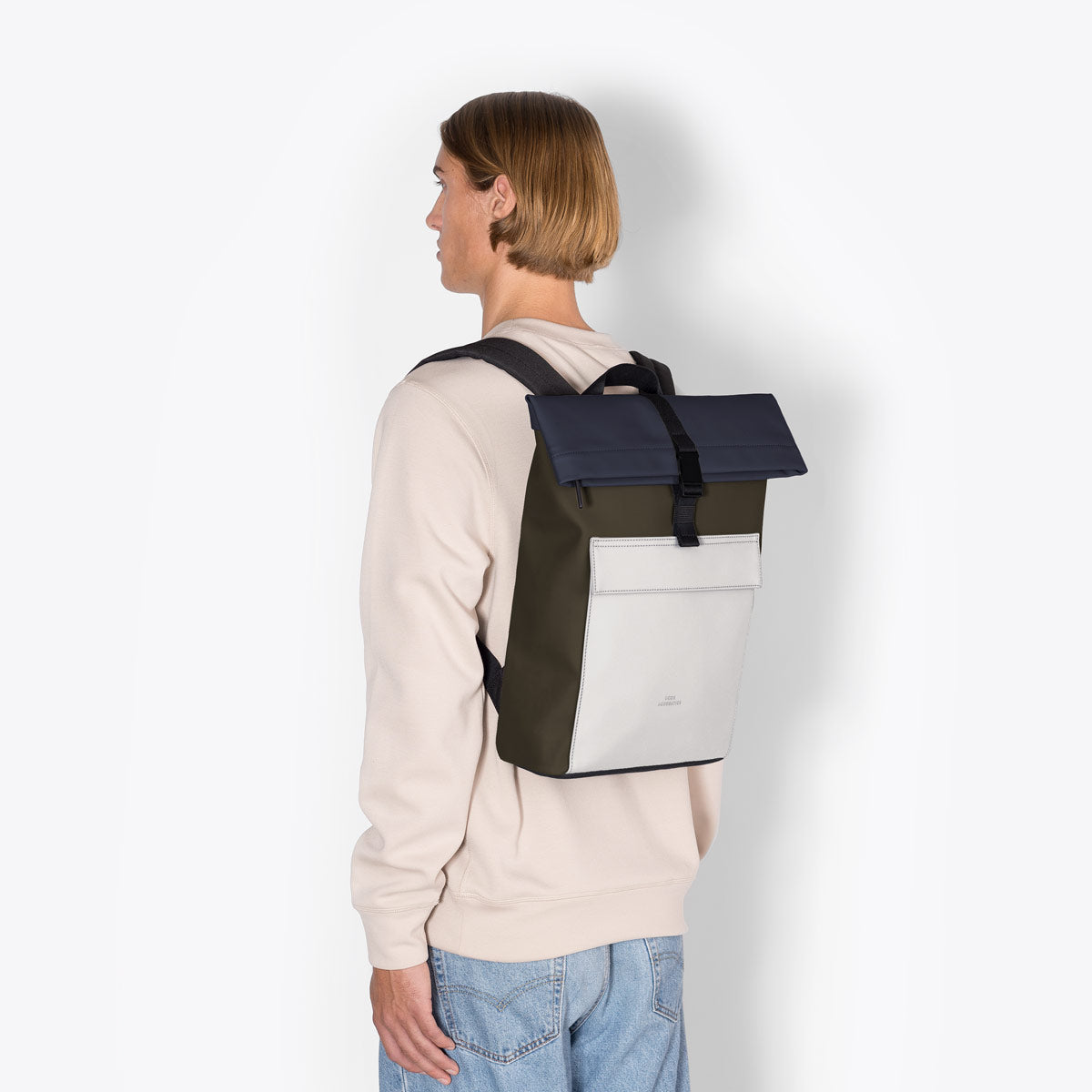 Jannik Roll-Top Backpack - Olive-Glacier-Grey / Mini