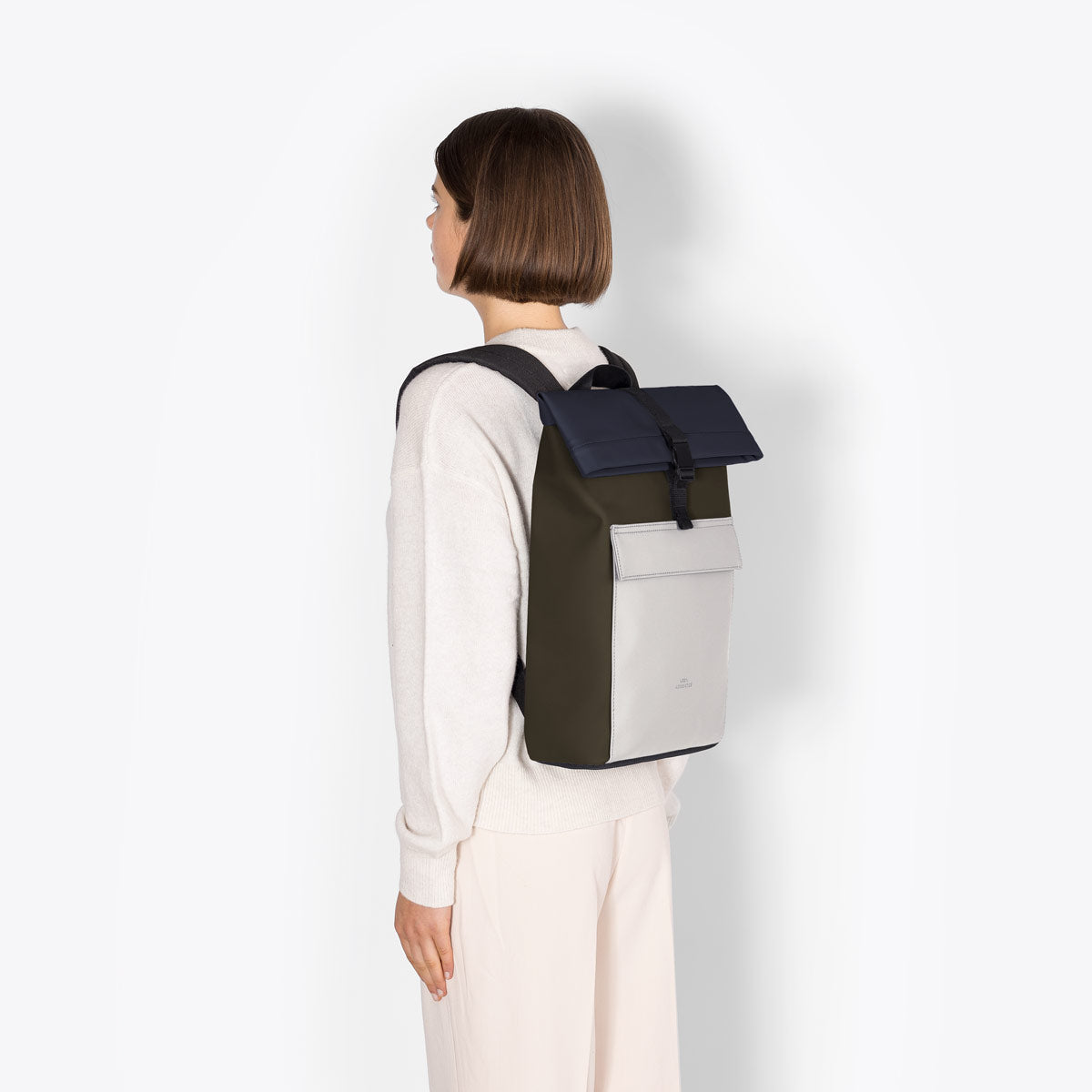 Jannik Roll-Top Backpack - Olive-Glacier-Grey / Mini