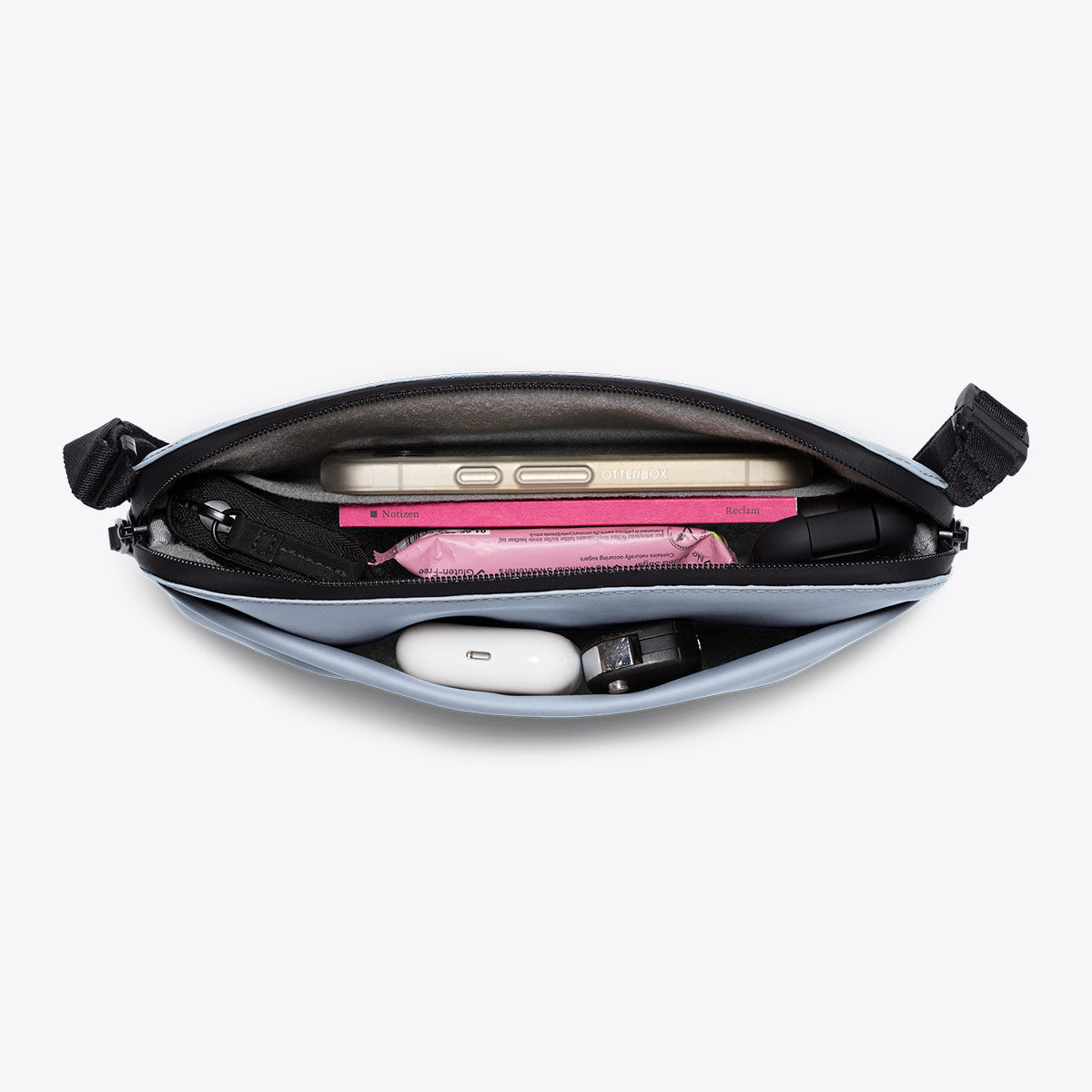 Melvin Crossbody Bag - Fog Blue / Large