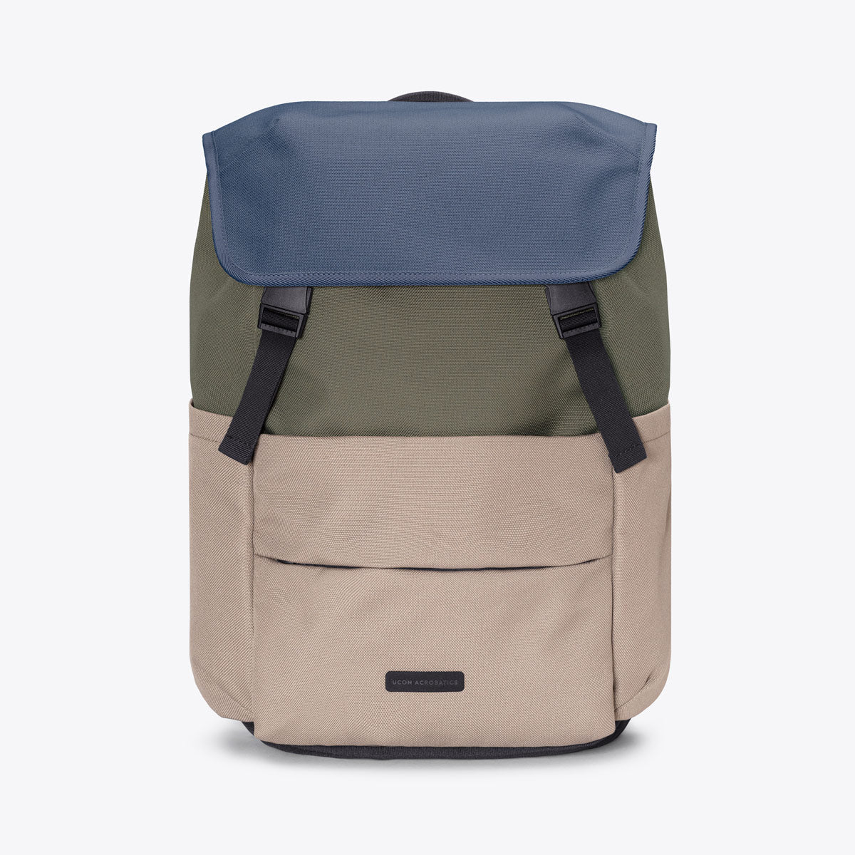 Stellan Flap-Top Backpack - Dark Navy - Dark Sand