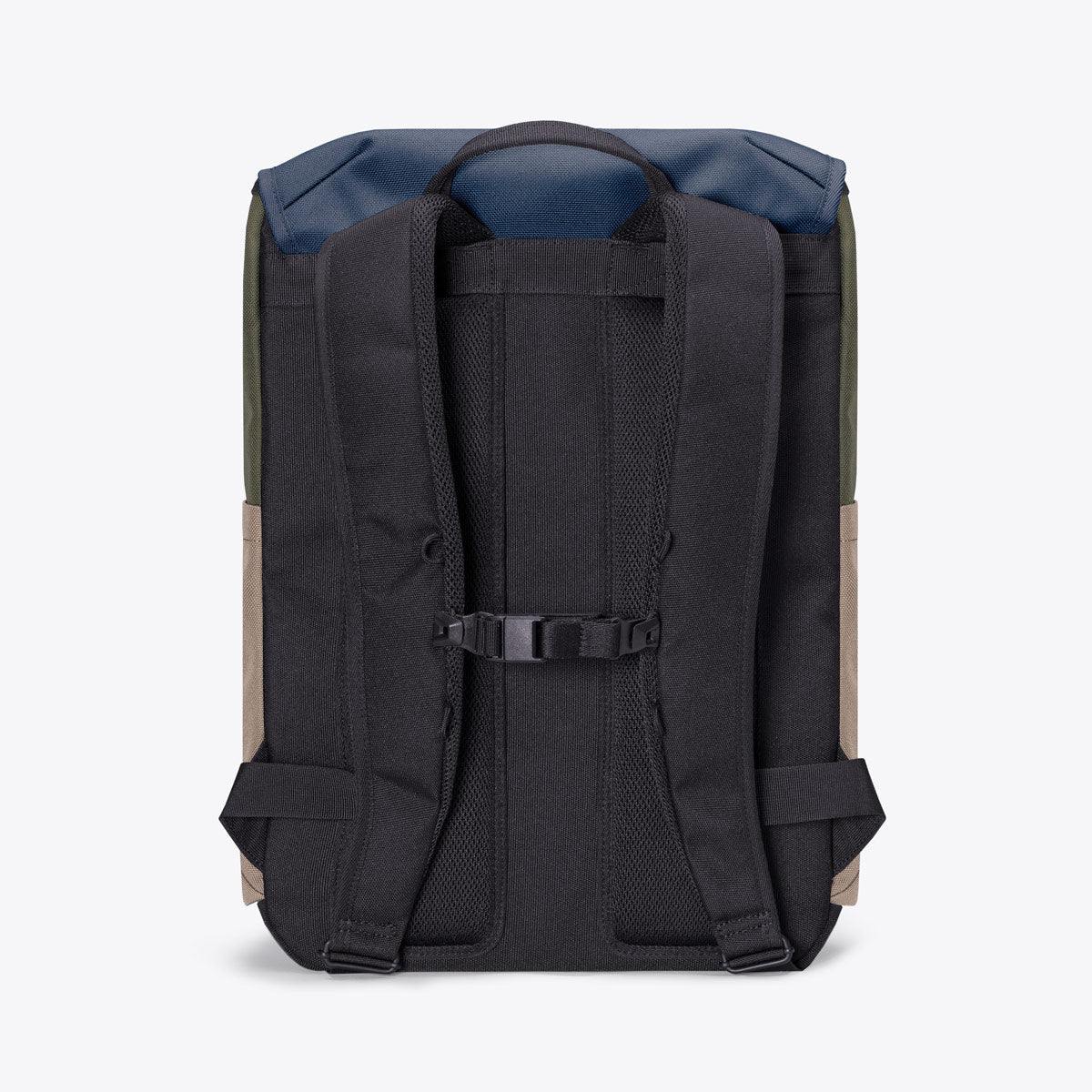 Stellan Flap-Top Backpack - Dark Navy - Dark Sand