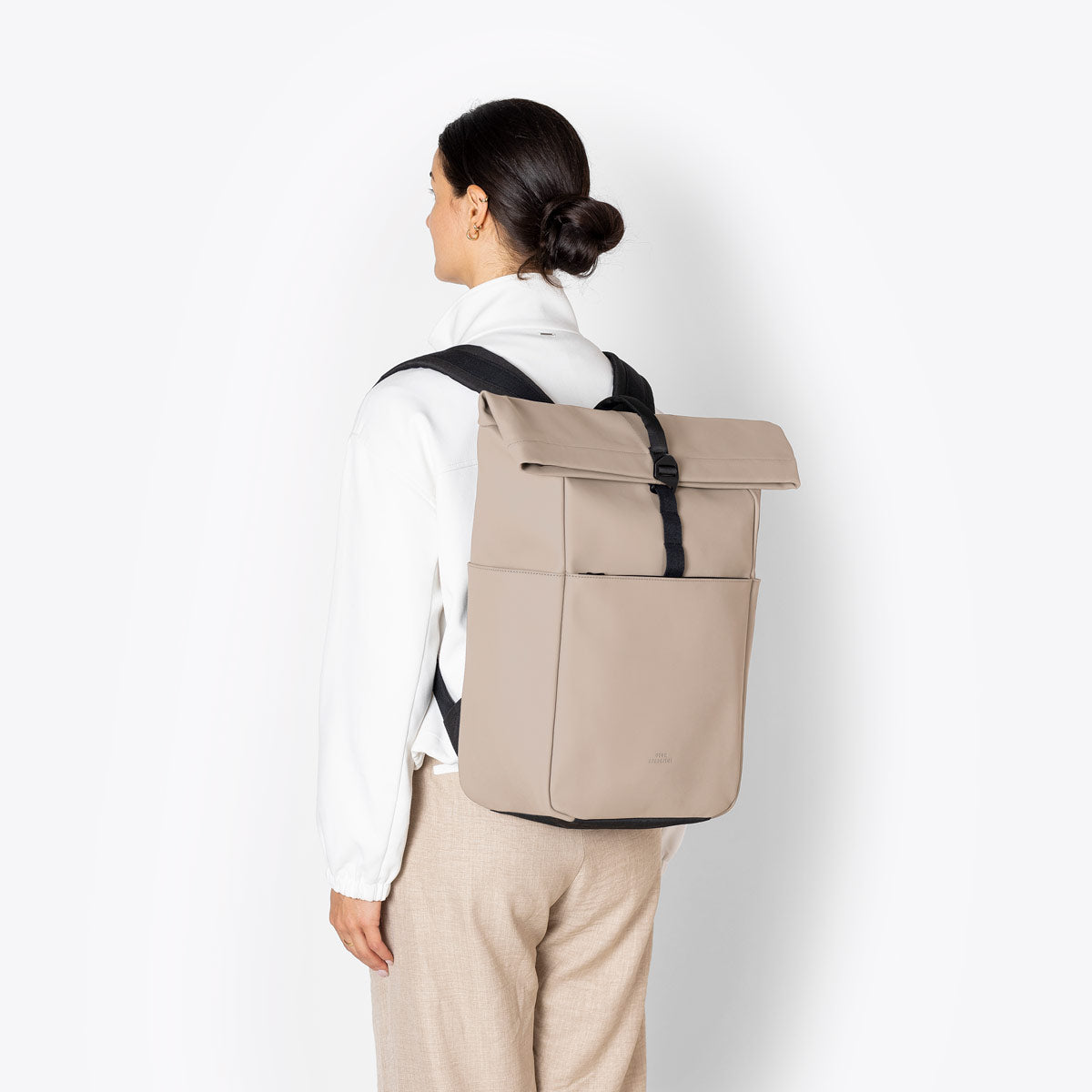 Yuto Roll-Top Backpack - Sand