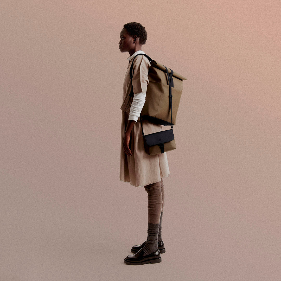 Hajo Roll-Top Backpack - Chestnut / Medium