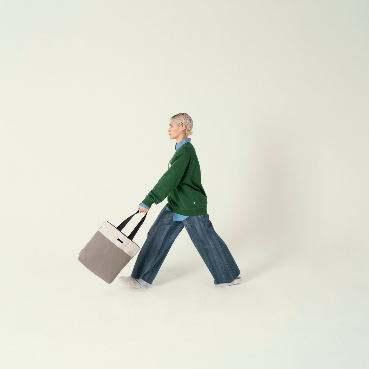 Noah Tote Bag - Dark Sand - Light Sand