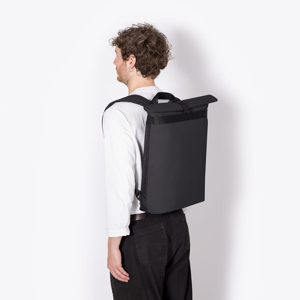 Vito Roll-Top Backpack - Black